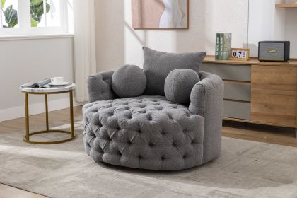 COOLMORE Modern swivel accent chair barrel chair for hotel living room / Modern leisure chair