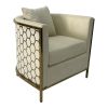 Beige and Gold Sofa Chair