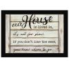 "Our House is Lived In" by Cindy Jacobs, Ready to Hang Framed Print, Black Frame