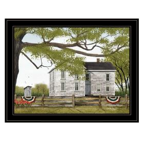 "Sweet Summertime House" by Billy Jacobs, Ready to Hang Framed Print, Black Frame