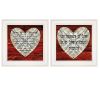 "Love is Patient / Measure" 2-Piece Vignette by Cindy Jacobs, White Frame