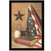 "God and Country" by Billy Jacobs, Ready to Hang Framed Print, Black Frame