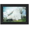 "White Barn" by Bluebird Barn, Ready to Hang Framed Print, Black Frame