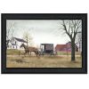 "Going to Market" by Billy Jacobs, Ready to Hang Framed Print, Black Frame