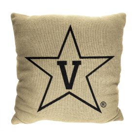 Vanderbilt OFFICIAL NCAA "Invert" Woven Pillow; 20" x 20"