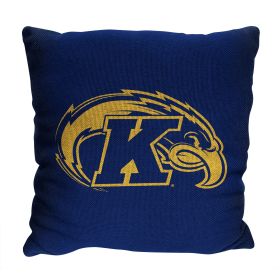 Kent State OFFICIAL NCAA "Invert" Woven Pillow; 20" x 20"