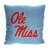 Mississippi OFFICIAL NCAA "Invert" Woven Pillow; 20" x 20"