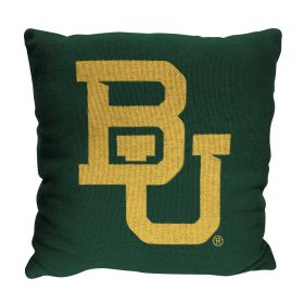 Baylor OFFICIAL NCAA "Invert" Woven Pillow; 20" x 20"