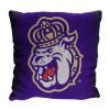 James Madison OFFICIAL NCAA "Invert" Woven Pillow; 20" x 20"