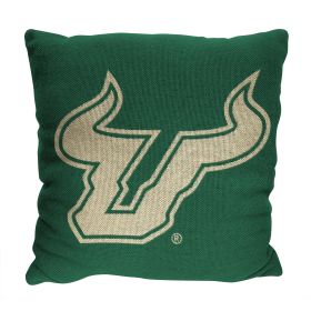 South Florida OFFICIAL NCAA "Invert" Woven Pillow; 20" x 20"