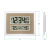 La Crosse Technology Atomic Digital White & Champagne Contemporary Clock, 512-14937-Int