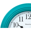 Westclox 9 inch Teal Round Simplicity Analog QA Wall Clock