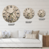 Designart 'Border With Peonies and Cranes In Chinoiserie Style' Traditional Wood Wall Clock