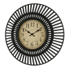 La Crosse Clock 20-inch Covington Contemporary Black Quartz Analog Wall Clock, 404-3051