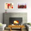 "NYC Harmony" 2-Piece Vignette by artisan Cloverfield & Co, White Frame