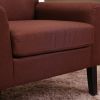 Fabric Accent Chair for Living Room, Bedroom Button Tufted Upholstered Comfy Reading Accent Chairs Sofa (Brown)