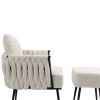 COOLMORE Velvet Accent Chair Modern Upholstered Armchair Tufted Chair with Metal Frame, Single Leisure Chairs for Living Room