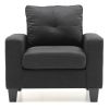 Glory Furniture Newbury G475A-C Newbury Club Chair , BLACK