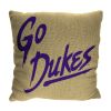 James Madison OFFICIAL NCAA "Invert" Woven Pillow; 20" x 20"