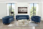 ACME Millephri Chair in Blue Velvet LV00171