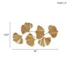 Gold Foil Metal Ginkgo Leaf Wall Decor