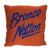 Boise State OFFICIAL NCAA "Invert" Woven Pillow; 20" x 20"