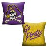 East Carolina OFFICIAL NCAA "Invert" Woven Pillow; 20" x 20"