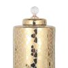 Exquisite Gold Ginger Jar with Removable Lid