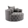 COOLMORE Modern swivel accent chair barrel chair for hotel living room / Modern leisure chair