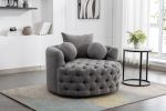 COOLMORE Modern swivel accent chair barrel chair for hotel living room / Modern leisure chair