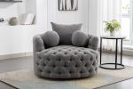 COOLMORE Modern swivel accent chair barrel chair for hotel living room / Modern leisure chair