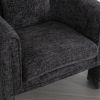 Modern Style Accent Chair Armchair for Living Room, Bedroom, Guest Room,Office,Rock Black