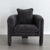 Modern Style Accent Chair Armchair for Living Room, Bedroom, Guest Room,Office,Rock Black