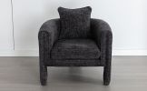 Modern Style Accent Chair Armchair for Living Room, Bedroom, Guest Room,Office,Rock Black