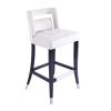 Suede Velvet Barstool with nailheads Dining Room Chair2 pcs Set - 30 inch Seater height