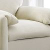 Modern Style Chenille Oversized Armchair Accent Chair Single Sofa Lounge Chair 38.6'' W for Living Room, Bedroom,Cream