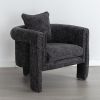 Modern Style Accent Chair Armchair for Living Room, Bedroom, Guest Room,Office,Rock Black