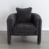 Modern Style Accent Chair Armchair for Living Room, Bedroom, Guest Room,Office,Rock Black