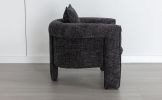 Modern Style Accent Chair Armchair for Living Room, Bedroom, Guest Room,Office,Rock Black