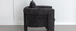 Modern Style Accent Chair Armchair for Living Room, Bedroom, Guest Room,Office,Rock Black