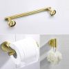 3-piece stainless steel bathroom towel rack set wall-mounted-gold