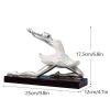 NORTHEUINS Resin Ballet Dancer Figurines for Interior Art Girl Statue Home Living Room Bedroom Entrance Display Decor Accessorie