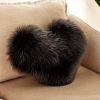 1pc Love Heart Plush Pillow - Soft and Cozy Indoor Sofa Chair Bed Cushion for Home Decoration - Removable and Machine Washable