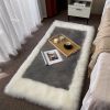 1pc, Soft and Fluffy Sheepskin Rug for Bedroom and Living Room - Non-Slip and Machine Washable Carpet for Dormitory and Room Decor