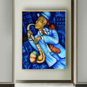 Hand Painted Oil Painting Abstract Wall Painting- musician Portrait Oil Painting On Canvas - Wall Art Picture -Acrylic Texture Home Decor (size: 150X220cm)