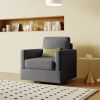 U_Style Upholstered Swivel Barrel Chair,Modern Arm Chair for Living Room and Bedroom