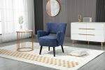 Fabric Accent Arm Chair with Upholstered seat, backrest Chair with Solid Wood Legs, for Living Room, Bedroom, Office,Waiting Rooms