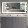 Frameless Rectangular LED Light Bathroom Vanity Mirror