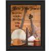 "Music" By Billy Jacobs, Printed Wall Art, Ready To Hang Framed Poster, Black Frame