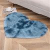 1pc, Tie-dye Silk Wool Area Rug, Plush Carpet, PV Velvet Floor Mat, 27.56*31.5inch